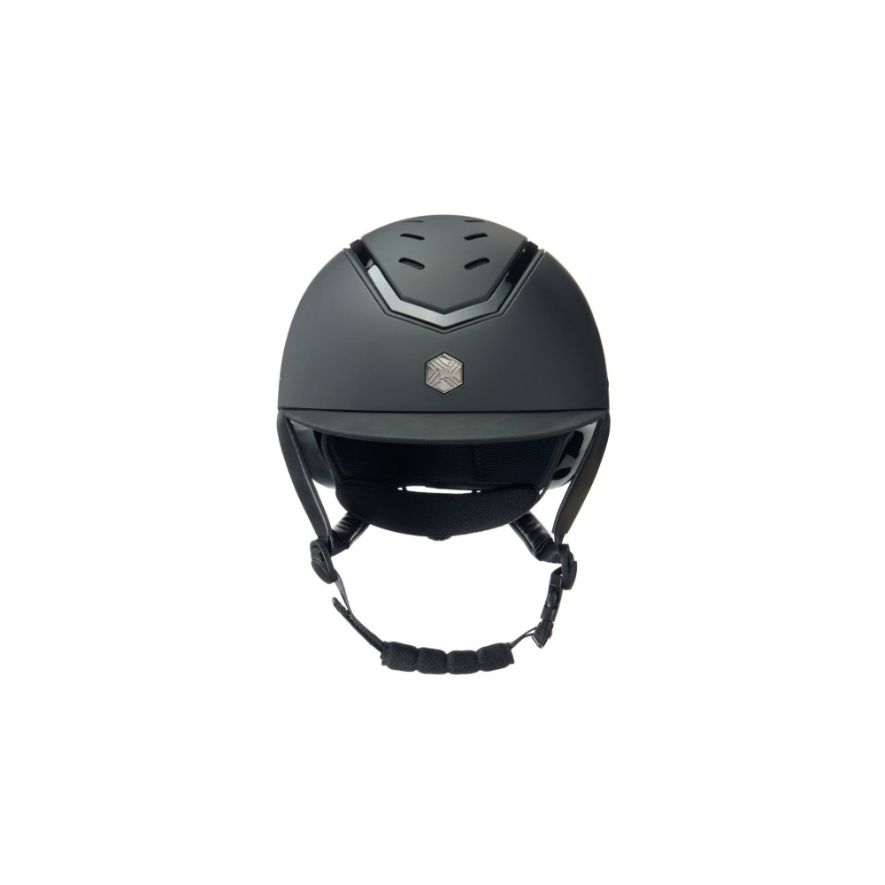 Charles Owen Kylo Adjustible Hat - Black Matte/Black Gloss Ring Charles Owen Kylo Adjustible Hat - Black Matte/Black Gloss Ring