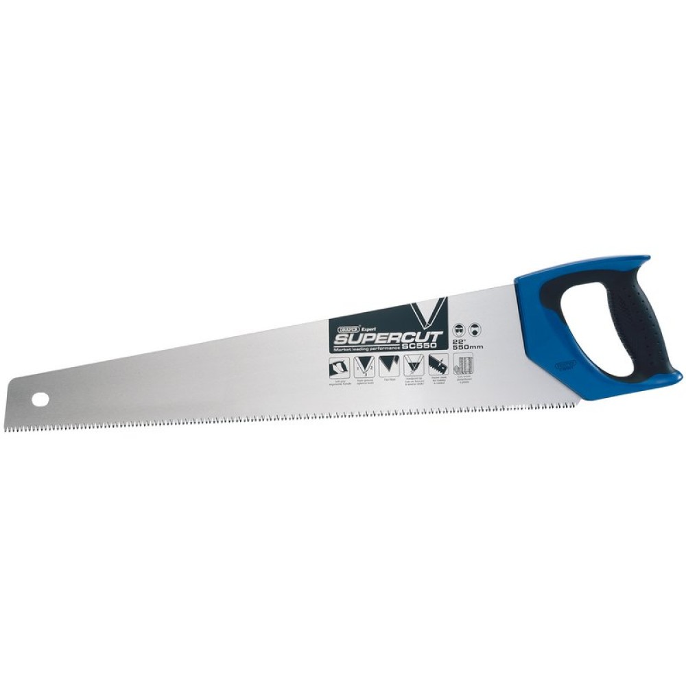 Draper Expert Supercut® Soft Grip Hardpoint Handsaw 550mm/22"