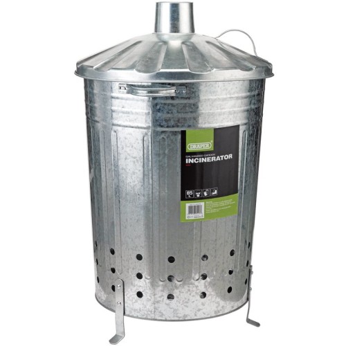 Draper Galvanised Garden Incinerator 85L