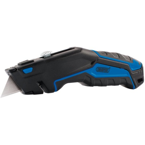 Draper Retractable Trimming Knife with Blade Storage and x 3 Blades