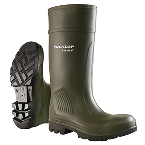 Dunlop Purofort Professional Green Wellingtons