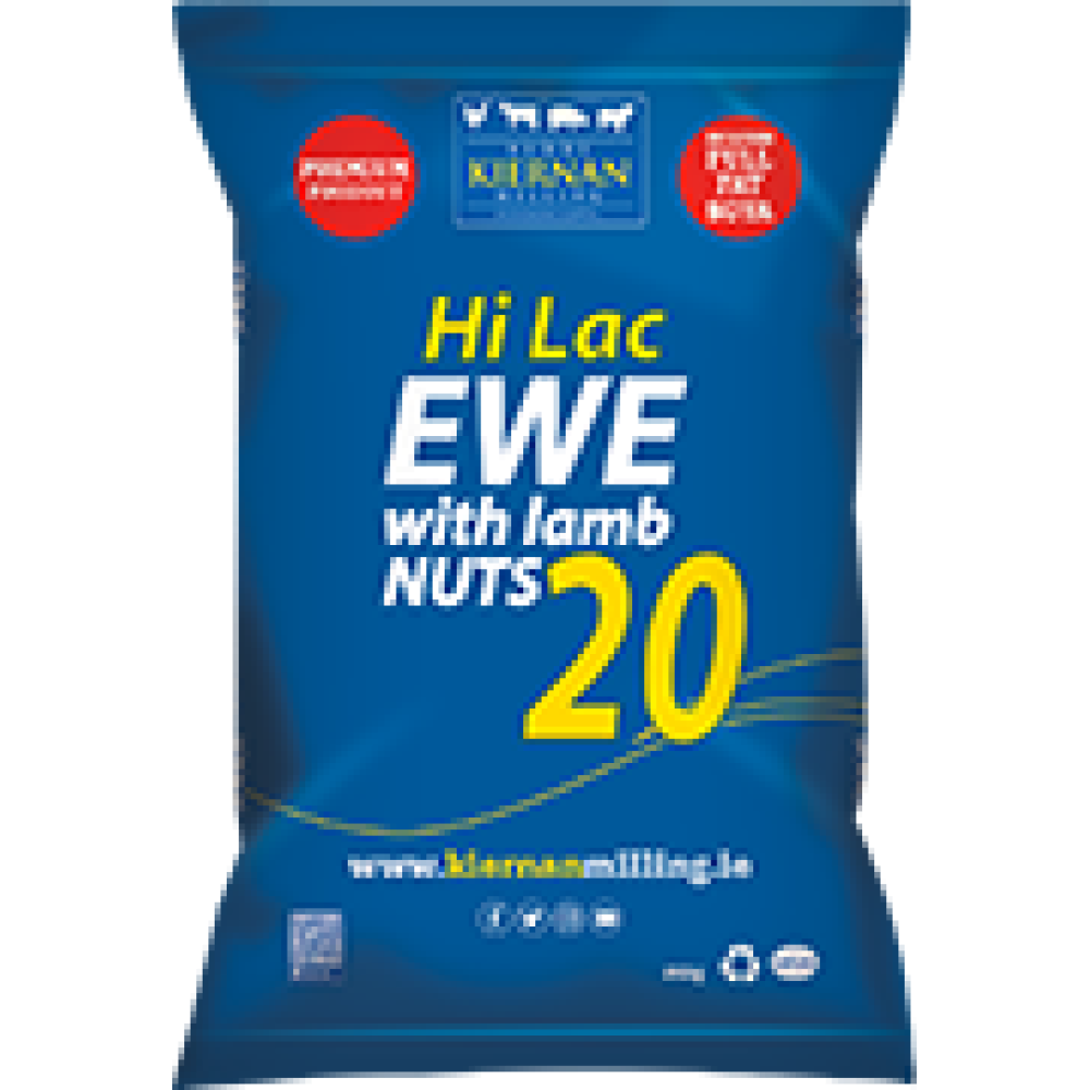 Kiernan Milling Ewe With Lamb Nuts 20% Hi Lac 25kg