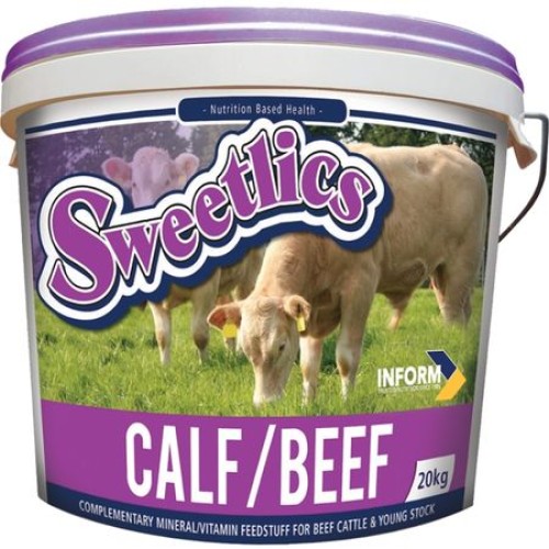 Sweetlics Calf Beef Bucket 20Kg Mineral Lick