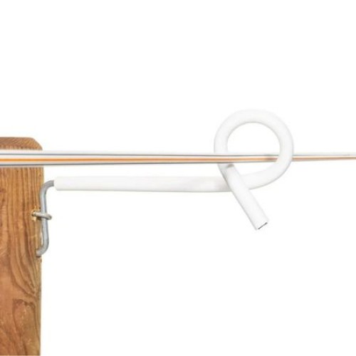 Gallagher Distance insulator, pigtail (pigtail offset) white, 17.5cm EACH