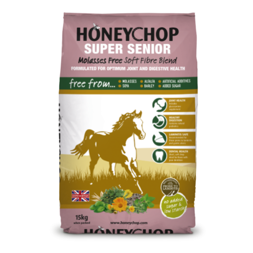 Honeychop Super Senior Molasses Free 15KG