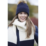 Toggi Thorpe Knitted Scarf Winter White Toggi Thorpe Knitted Scarf Winter White