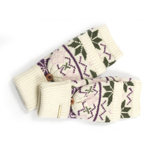 Toggi Welby Knitted Fingerless Gloves Winter White