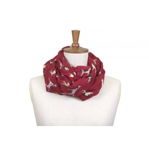 Toggi Whisby Scarf Pomegranate Dog Print