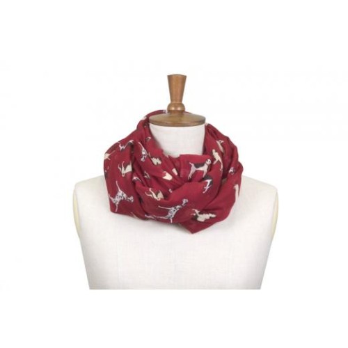 Toggi Whisby Scarf Pomegranate Dog Print