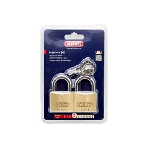 ABUS 65 series brass 40mm padlock 2xKA cd