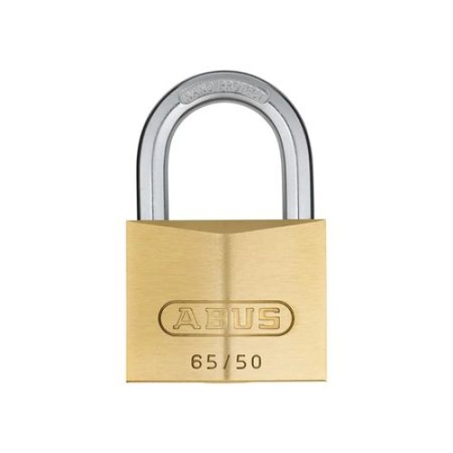 ABUS 65 series brass 50mm padlock 2 x KA cd Twin Pack