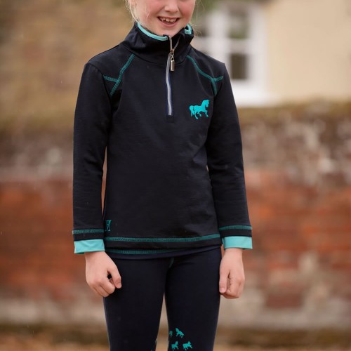 Mark Todd Kids Training Top Navy XSmall Age 4 - 5 YRS