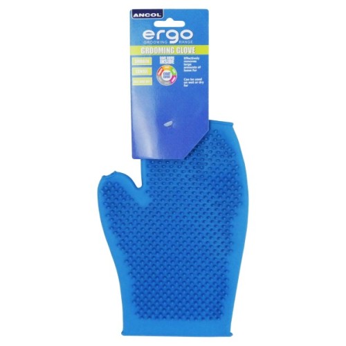 ERGO BLUE RUBBER GROOMING GLOVE ERGO BLUE RUBBER GROOMING GLOVE