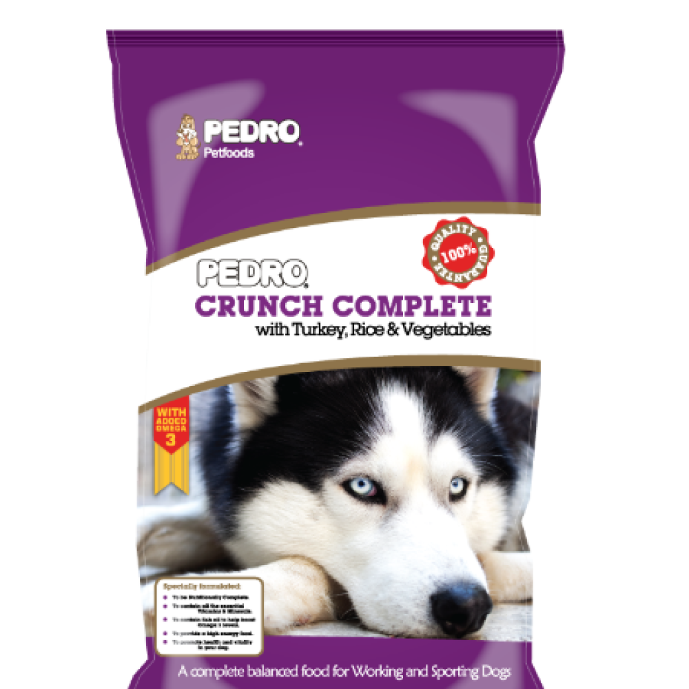 Pedro Crunch with Turkey, Rice & Veg 15KG Dog Food 