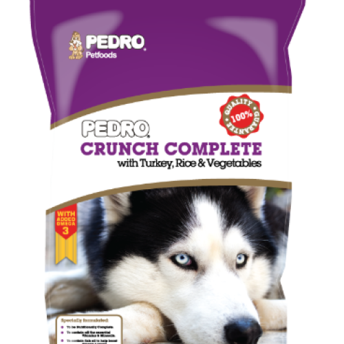 Pedro Crunch with Turkey, Rice & Veg 15KG Dog Food 