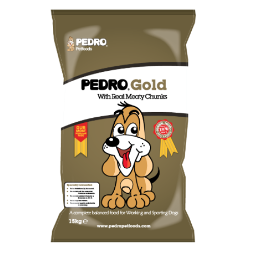 Pedro Gold with Real Meaty Chunks 15KG Dog Food
