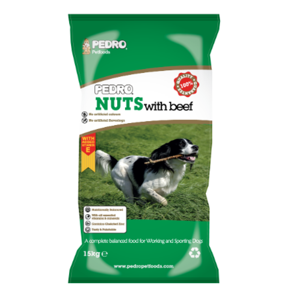 Pedro Nuts With Beef 15KG Dog Food