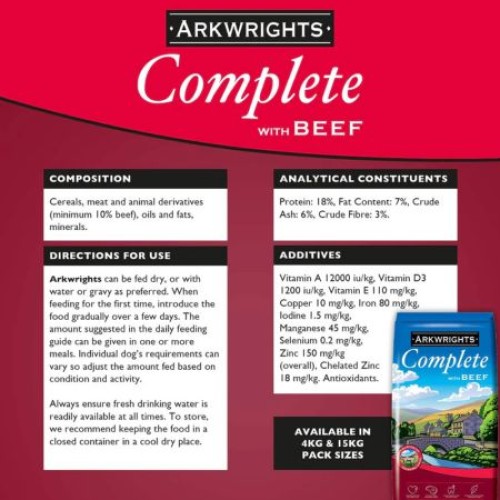 Arkwright Beef Dog Food 