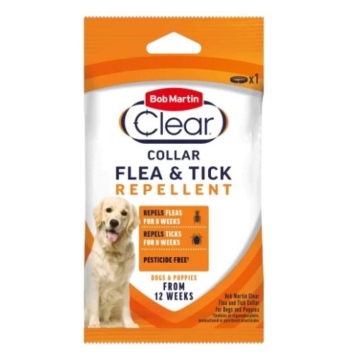 BOB MART CLEAR FLEA & TICK COLLAR DOG BOB MART CLEAR FLEA & TICK COLLAR DOG