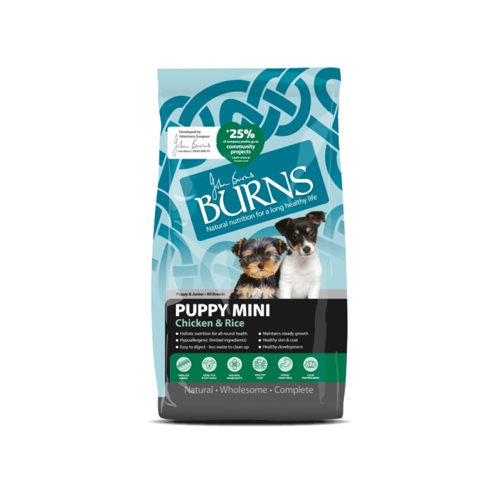 BURNS PUPPY MINI CHICKEN & RICE 2KG BURNS PUPPY MINI CHICKEN & RICE 2KG