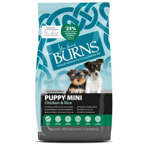 BURNS PUPPY MINI CHICKEN & RICE 2KG
