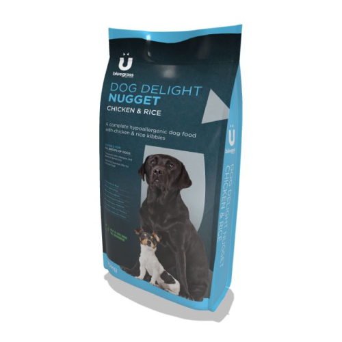 Bluegrass Dog Delight Nuggets Chicken and Rice 15kg