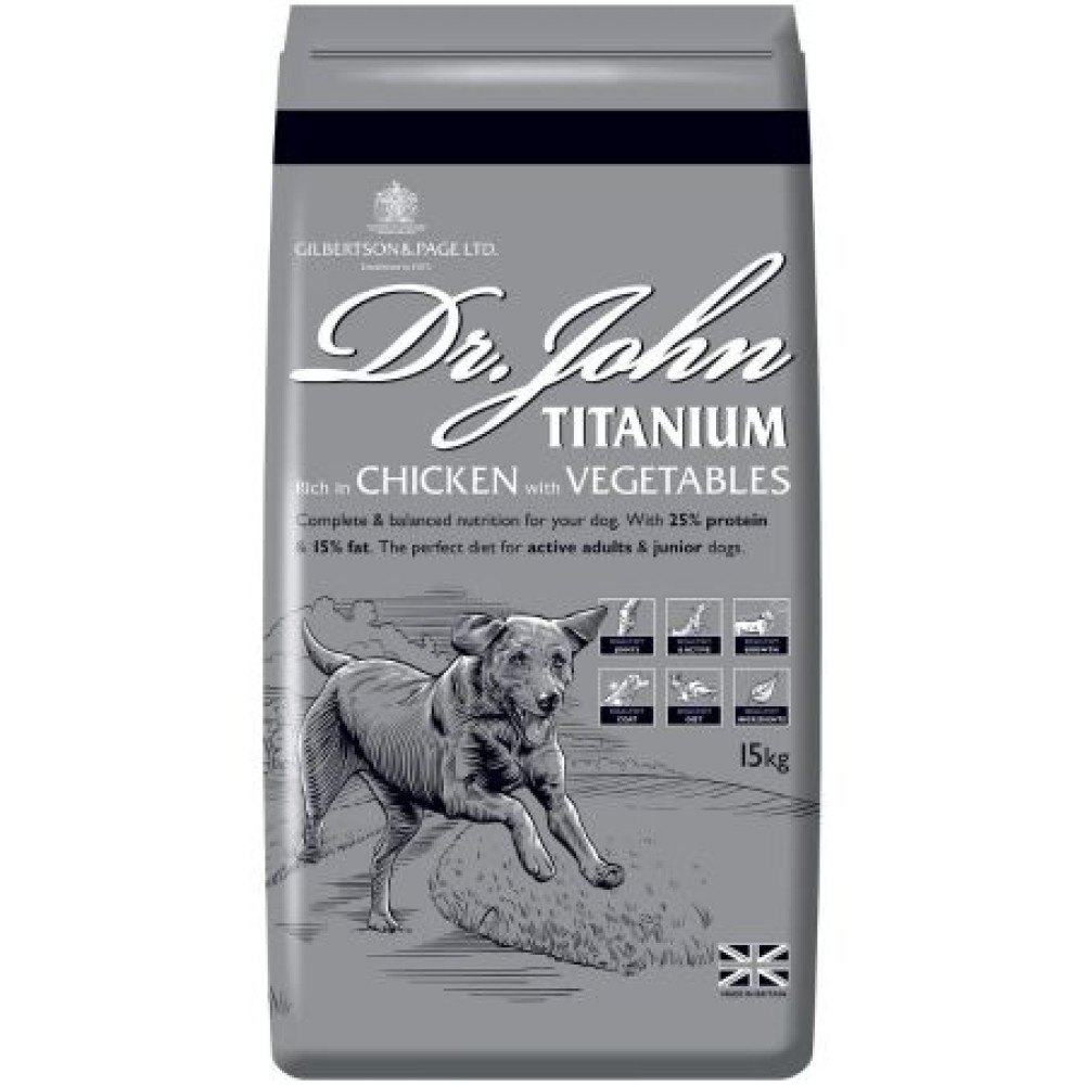 Dr John Titanium Chicken & vegetables 15 KG