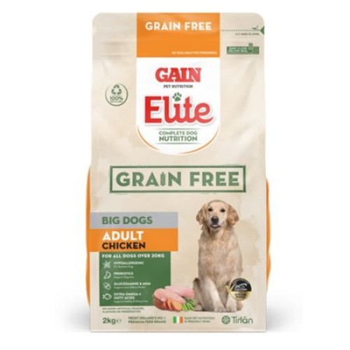 GAIN Elite Grain Free Big Dogs – Adult Chicken