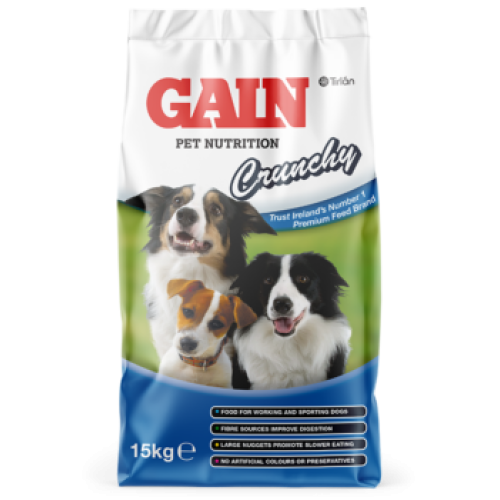 Gain Crunchy Dog Food 15KG