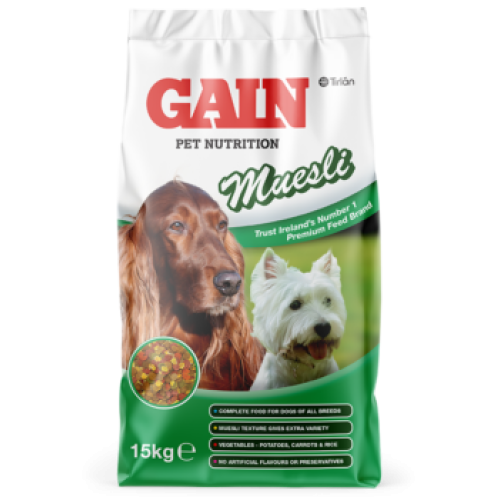 Gain Muesli Dog Food 15KG