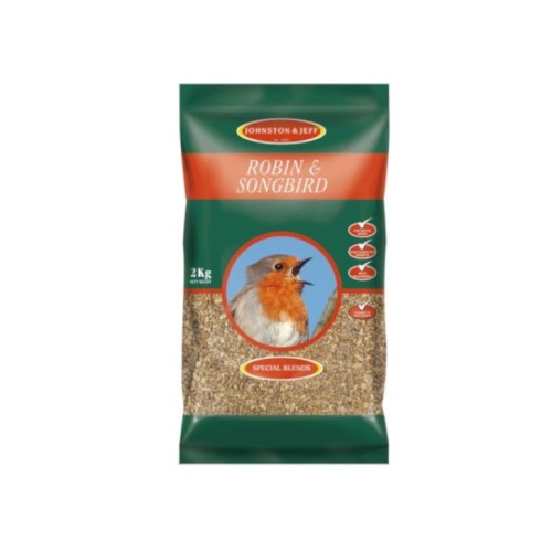 JOHNSTON & JEFF ROBIN & SONGBIRD WITH MEALWORM 2KG