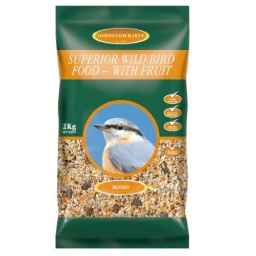 SUPERIOR WILD BIRD SEED&FRUIT NO MESS 2KG  