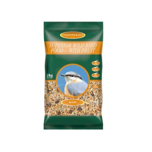 SUPERIOR WILD BIRD SEED&FRUIT NO MESS 2KG  