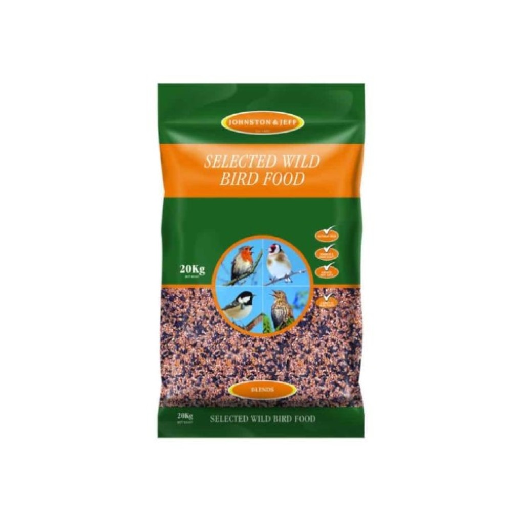 JOHNSTON & JEFF WILDBIRD BIRD FOOD 20KG JOHNSTON & JEFF WILDBIRD BIRD FOOD 20KG