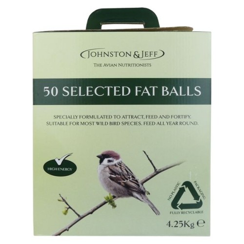 WILD BIRD FAT BALLS 50PC COLOUR BOX