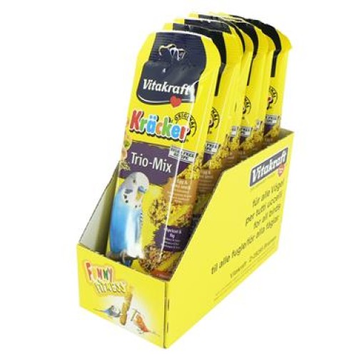 VITAKRAFT BUDGIE HONEY/EGG/FRUIT STICKS 3PK