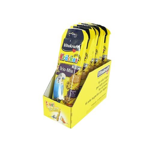 VITAKRAFT BUDGIE HONEY/EGG/FRUIT STICKS 3PK