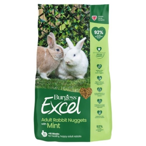BURGESS EXCEL RABBIT ADULT MINT 3KG