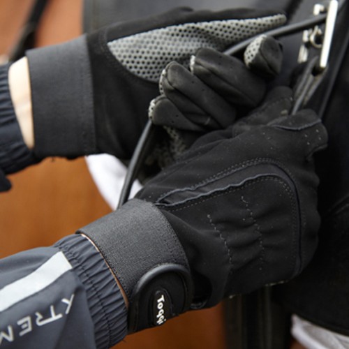 Toggi Burnham Black Riding Gloves