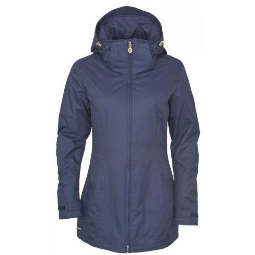 Toggi Aberford Ladies Long Riding Coat Midnight Blue UK14