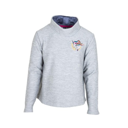 Toggi Evianna Childrens Zip Neck Sweatshirt Grey  