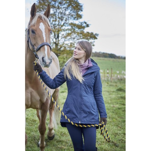 Toggi Aberford Ladies Long Riding Coat Midnight Blue UK14