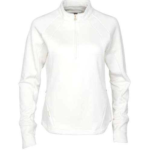 Toggi Catton Ladies Quarter Zip Fleece White 