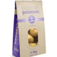 2.5kg Premium Potato sack with paper handles and net window
