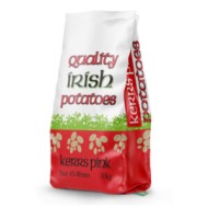 10kg Quality Irish Kerrs Pink potato sack, stitched bottom